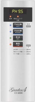 アルカリ、酸性、浄水 表示パネル