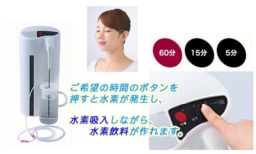 ラブリエリュクス【Labriller LUXE】 水素吸入器と水素水生成器の1台2役