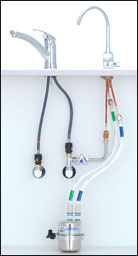 浄水器専用単水栓上面施工タイプ（GA01）