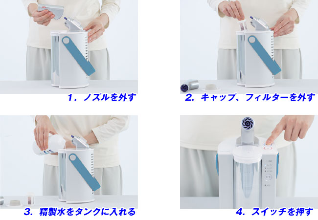 水素エアージェネレーター フレアー 使い方