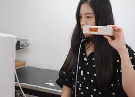 水素吸引から約5分後の呼気の測定6,450ppm